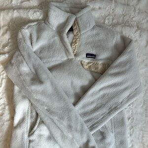 White Patagonia Button Snap Pullover Size Women’s Small